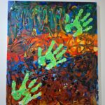 TAPAK lukisan karya Sam Sianata