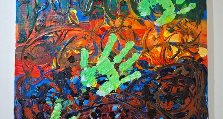 TAPAK lukisan karya Sam Sianata